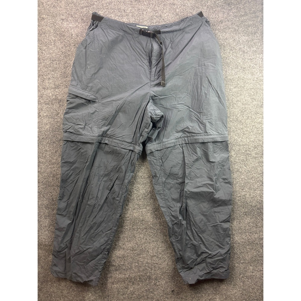 REI Convertible Hiking Pants Mens XXL Gray Zip Off Cargo Outdoor Trousers